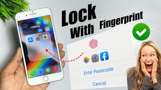 How To Set Fingerprint Lock on apps In iPhone 2024  How To Lock Apps With Fingerprint On iPhone [upl. by Notelrahc445]