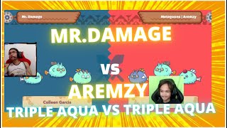 Mr Damage vs Aremzy  Triple Aqua vs Triple Aqua [upl. by Nangem]