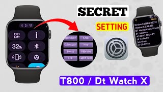 Top 4 Secret Setting Of T800 Ultra Smart Watch  DT Watch X Smartwatch Secret Setting 🔥 [upl. by Eckblad]