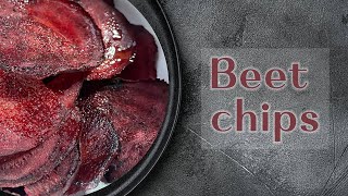 Baked beet chips  Delicious and healthy [upl. by Rockwood]