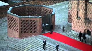 Queen Margrethe II of Denmark and family visit Grave at Roskilde Cathedral [upl. by Anah]