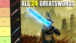 Best Elden Ring Greatsword All 24 Greatswords Ranked Weapon Tier List Patch 116 [upl. by Idnerb849]