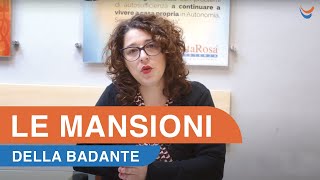 Quali sono le mansioni della badante [upl. by Eleonora]