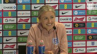 England Lionesses Media Conference Leah Williamson and Sarina Wiegman preview Sweden  15 Jul 2024 [upl. by Linnet357]