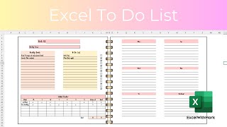 To Do List Template In Excel [upl. by Rednaskela]