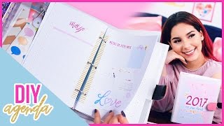 DIY AGENDA 2017 para imprimir gratis Haz tu propia agenda fácil y bonita ♥ Jimena Aguilar [upl. by Nnayram]