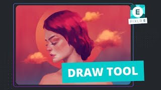 Create Digital Illustrations With Draw Tool in Pixlr E [upl. by Assedo236]