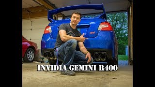 INVIDIA R400 STI Stock Downpipe [upl. by Saxe93]