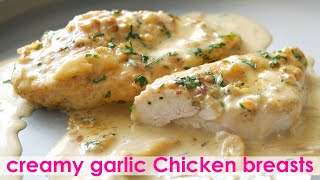 Creamy garlic chicken breasts in 10 minutes [upl. by Niela381]