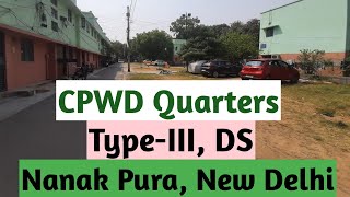 CPWD Quarters Nanakpura  Government Quarters  Type 3 CPWD quarters  Nanakpura Sarkari flats [upl. by Ititrefen160]