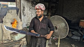 Forging a SWORD in Blacksmith Streets  Forging my First Sword Ever  How to Make a Sword [upl. by Yclek353]