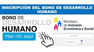 Bono de desarrollo humano Inscripción online httpsaelyexcoma68 [upl. by Haissem]