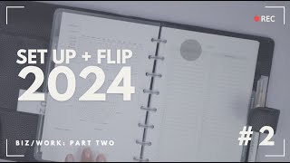 2024 half letter work set up  flip  PART TWO [upl. by Weinman]