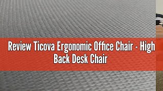 Review Ticova Ergonomic Office Chair  High Back Desk Chair with Adjustable Lumbar Support Headrest [upl. by Yekciv]