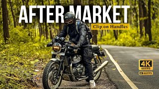 Best Clip on handlebar modification for Continental GT 650  Installation amp Review 🔥 [upl. by Batha973]