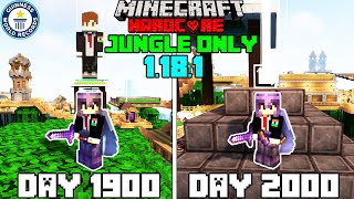 I Survived 2000 Days in Jungle Only World in Minecraft HardcoreHindi [upl. by Arutak]