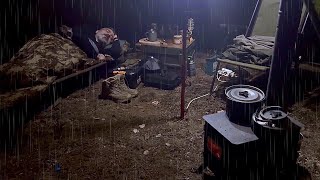 Camping For 2 Days in NonStop Rain  RAIN CAMPING  ASMR [upl. by Urson]