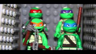 Teenage Mutant Ninja Turtles Official Movie CLIP  The Elevator 2014  Ninja Turtle Movie HD LEGO [upl. by Ahsak331]