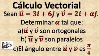 Vectores ortogonales paralelos entre otros  La Prof Lina M3 [upl. by Rodablas]