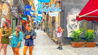 Naples Italy 🇮🇹  Summer 2023  4KHDR Walking Tour ▶2 ½ Hours [upl. by Anorahs265]