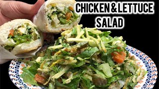 how to prepare chicken and lettuce salad A light and hearty salad for every meal [upl. by Idnod403]