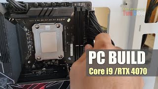 Mini ITX PC Build 2024  Core i9 12900KAsus Z790i ROG Strix32GB RAMAsus RTX 4070 [upl. by Nancy822]