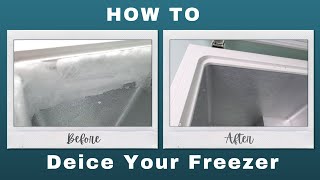 How to DeIce Your Freezer  Clean with Me  YiksRUs [upl. by Ahsielat]