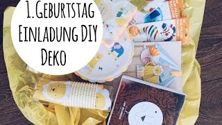 Vorbereitung für den 1 Geburtstag Einladung DIY und Deko [upl. by Aneeled]