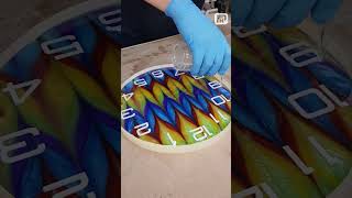 How to Create a Colorful Epoxy Resin Clock xtool resinartclock xtoolp2 [upl. by Meredithe]