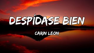 Carin León  Despídase bien LETRA [upl. by Luben567]