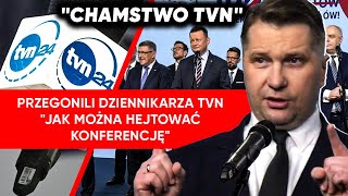 quotChamstwo TVNquot Przegonili go z konferencji PiS Czarnek interweniował [upl. by Notlimah]