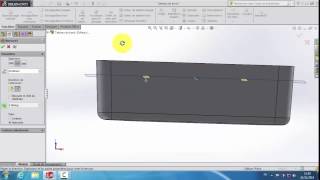 10 Les Nervures sur une Pièce Volumique sur Solidworks [upl. by Nesyrb]