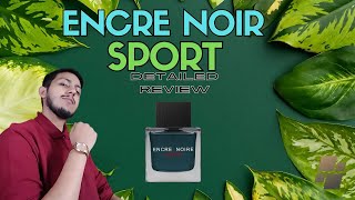 Encre Noir Sport Lalique Detailed Review UrduHindi [upl. by Zaccaria]