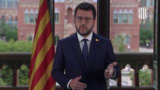 Missatge institucional del president Aragonès amb motiu de la Diada Nacional de Catalunya 2021 [upl. by Idyak]