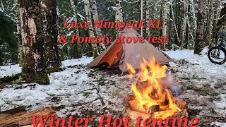 Luxe Minipeak XL Winter Hot tenting [upl. by Lynn]