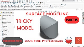 Advanced SolidWorks Surface Techniques solidworks [upl. by Gelhar]