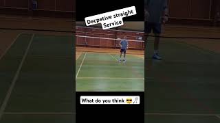 Deceptive Badminton Low Serve [upl. by Aila]