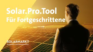 Webinar  SolarProTool für Fortgeschrittene [upl. by Imoyaba]