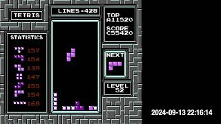 4M Points 1K Lines in NES Tetris 29 Start [upl. by Appleby302]