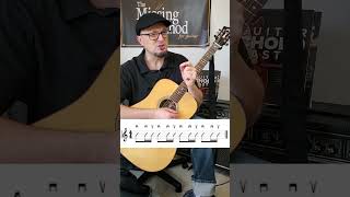 Strumming Pattern 16 The Classic Gallop guitar guitarlessons music rhythm learnguitar [upl. by Schenck]