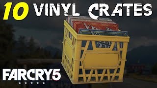 Location of All Vinyl Crates Turn the Tables Mission Walkthrough Whitetail Mountains  Far Cry 5 [upl. by Yenaled755]