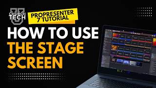 Propresenter Tutorial How to use the Stage Screen [upl. by Ahsiemaj]