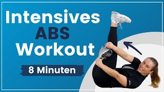 Intensives ABS Workout ➡️ 8 Minuten super effektiv Bauchmuskeln trainieren [upl. by Ambler]