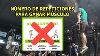 NÃšMERO DE REPETICIONES Ã“PTIMO PARA HIPERTROFIA Entrenamiento 17 Y 18 [upl. by Dwyer]