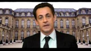 Parodie voeux Sarkozy 2008 [upl. by Amaerd]