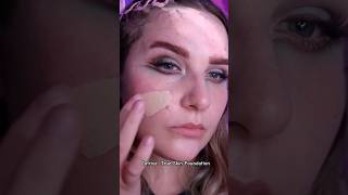 Catrice true skin foundation up close on a real skin makeuptutorial foundationmakeup makeupshorts [upl. by Megan]