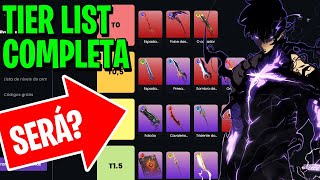 MELHORES ARMAS DO SOLO LEVELING ARISE  TIER LIST COMPLETA  Solo LevelingARISE [upl. by Pirri]