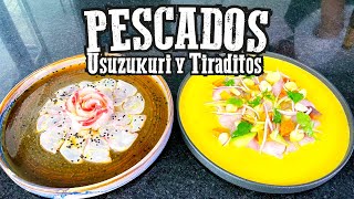 Tiraditos y Usuzukuri  Pescados Parte II Slucook [upl. by Asabi]