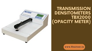 Transmission Densitometers TBX2000 OPACITY METER  Flexitest [upl. by Aicilf938]