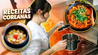 24h SEGUINDO RECEITAS COREANAS 🇰🇷 [upl. by Eenerb]